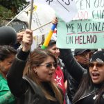 Trabajadores de CNEL Protestan ante la Corte Constitucional por Sentencia sobre Devolución de Beneficios