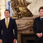 Noboa y Milei sellan alianza con simbólica foto en Buenos Aires