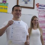 Noboa vota Olón con su familia y celebra la captura de Pipo